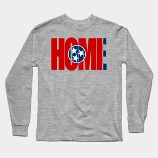 Tennessee Home - State Flag Long Sleeve T-Shirt